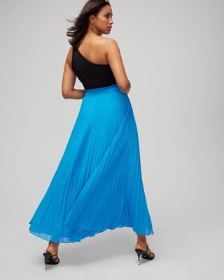 Pleated Maxi Skirt