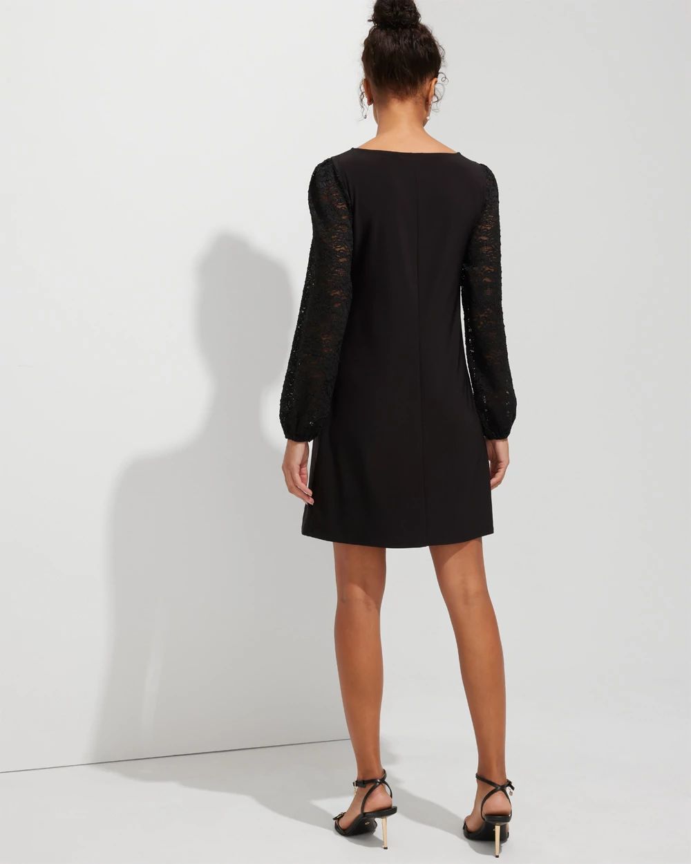 Outlet WHBM Lace Sleeve Mini Dress