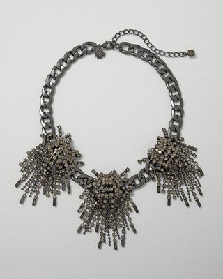 Hematite Fringe Necklace