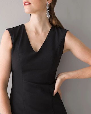 Sleeveless Comfort Stretch Sheath Dress