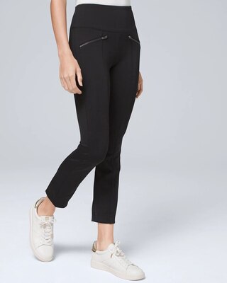 Scuba Knit Bootcut Crop Pants