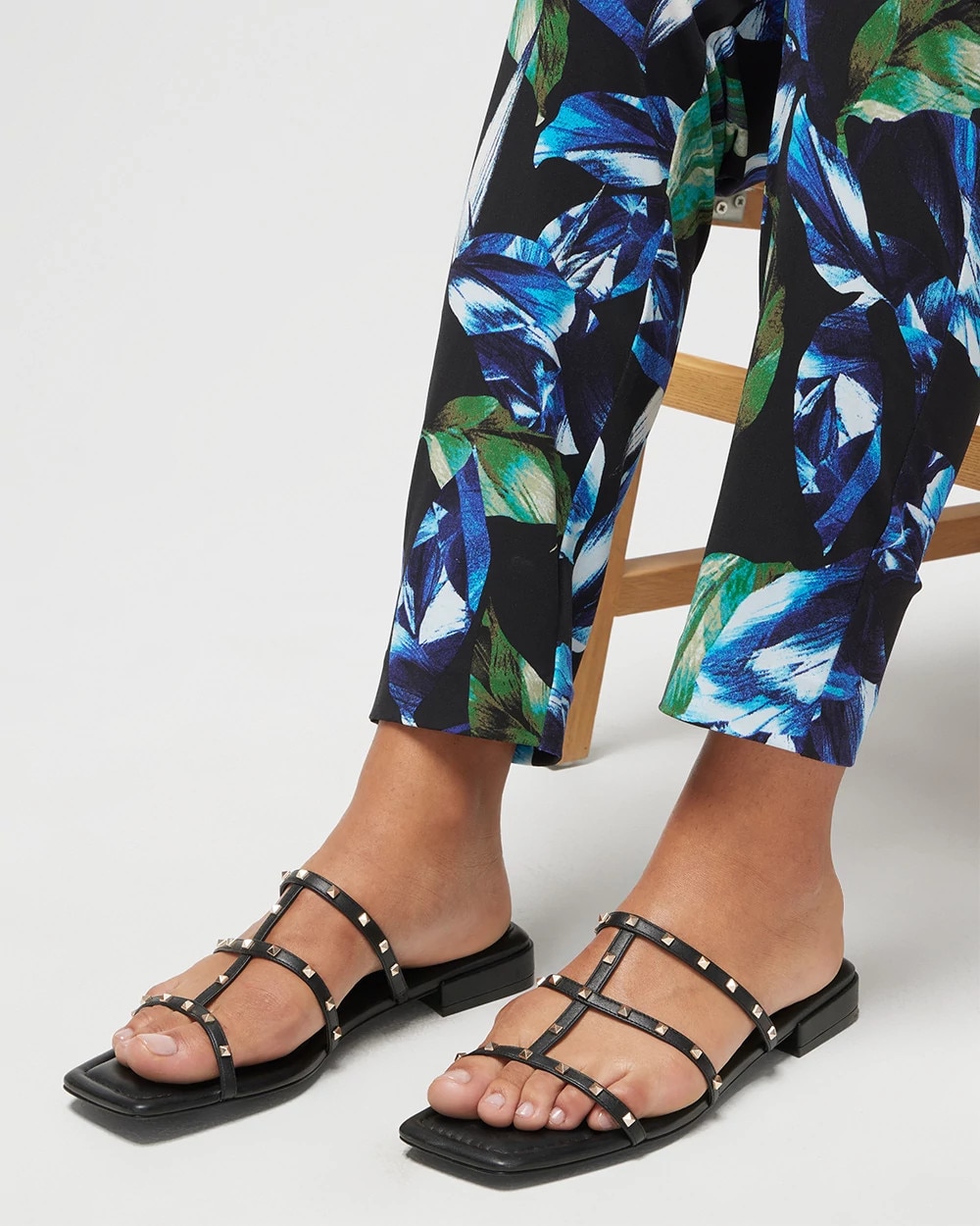 Brooklyn Studded Flat Sandal - image 2
