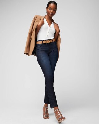 Elbow Sleeve Cashmere Blend Puff Henley Sweater