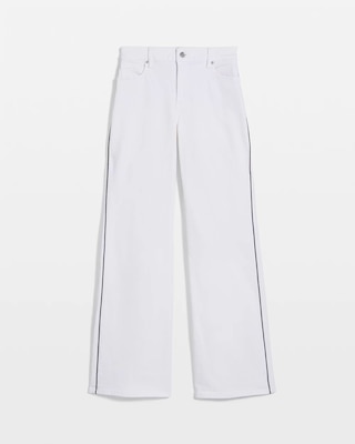 Piping Detail High Rise Wide Leg Jean click to view larger image.