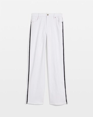 Piping Detail High Rise Wide Leg Jean click to view larger image.