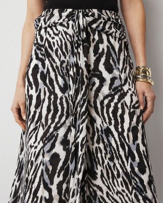 Petite Leopard Midi Skirt click to view larger image.