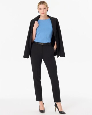 Petite Luxe Stretch Mid Rise Elle Slim Ankle Pant click to view larger image.