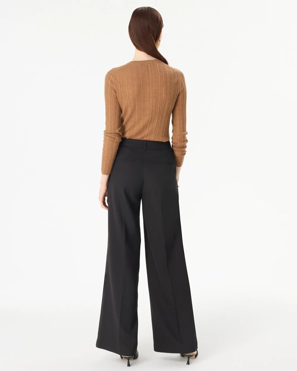 Crepe Wide Leg Pant click to view larger image.