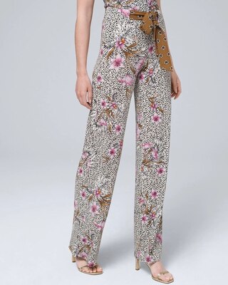 Matte Jersey Wide-Leg Pants