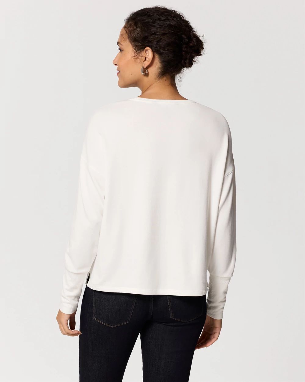 Satin Front Knit Top click to view larger image.