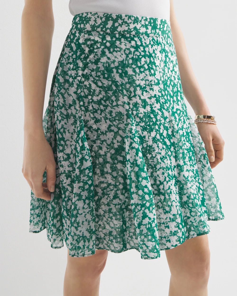 Petite Floral Mini Skirt