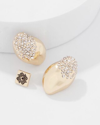 Dusted Pavé Stud Earrings click to view larger image.