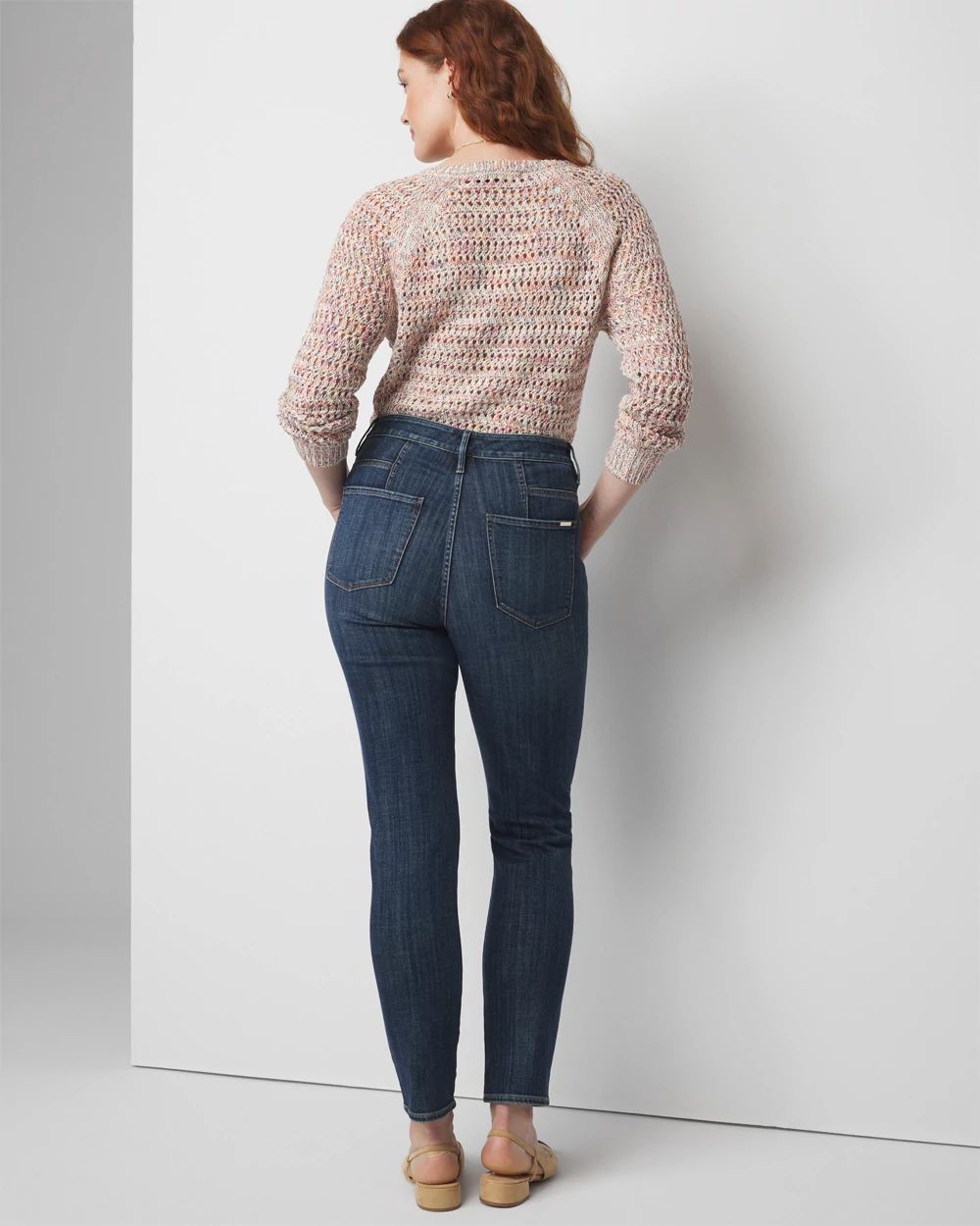 Extra High-Rise Everyday Soft Denim™ Slim Pocket Detail Jeans click to view larger image.