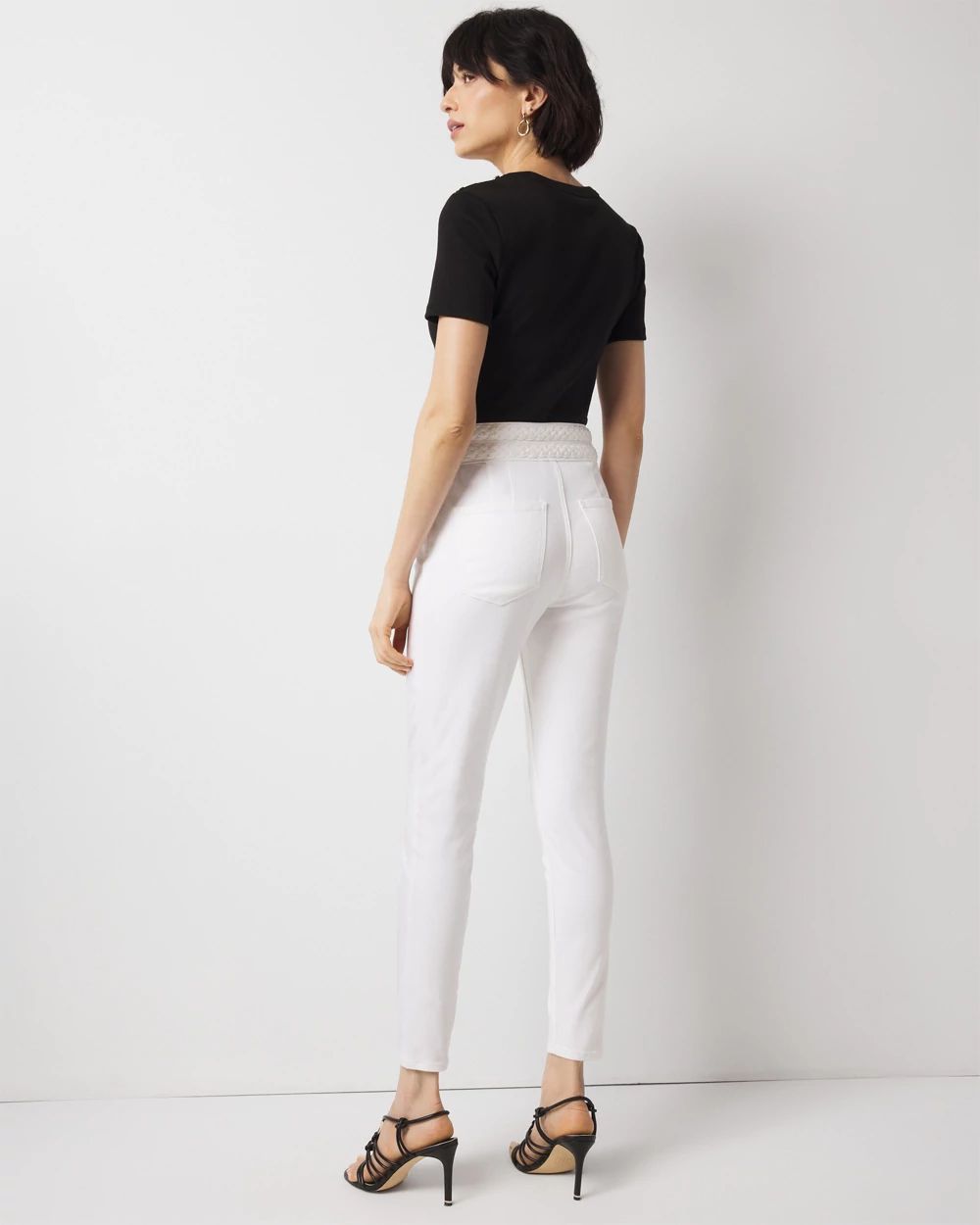 Petite Extra High-Rise Braided Waist Skinny Jean