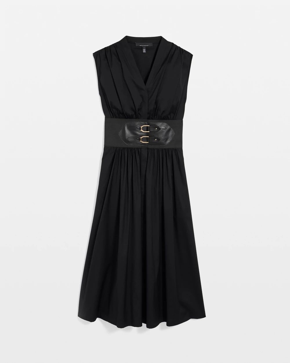 Belted Midi Dress click to view larger image.