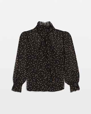 Chiffon Ruffle Blouse click to view larger image.