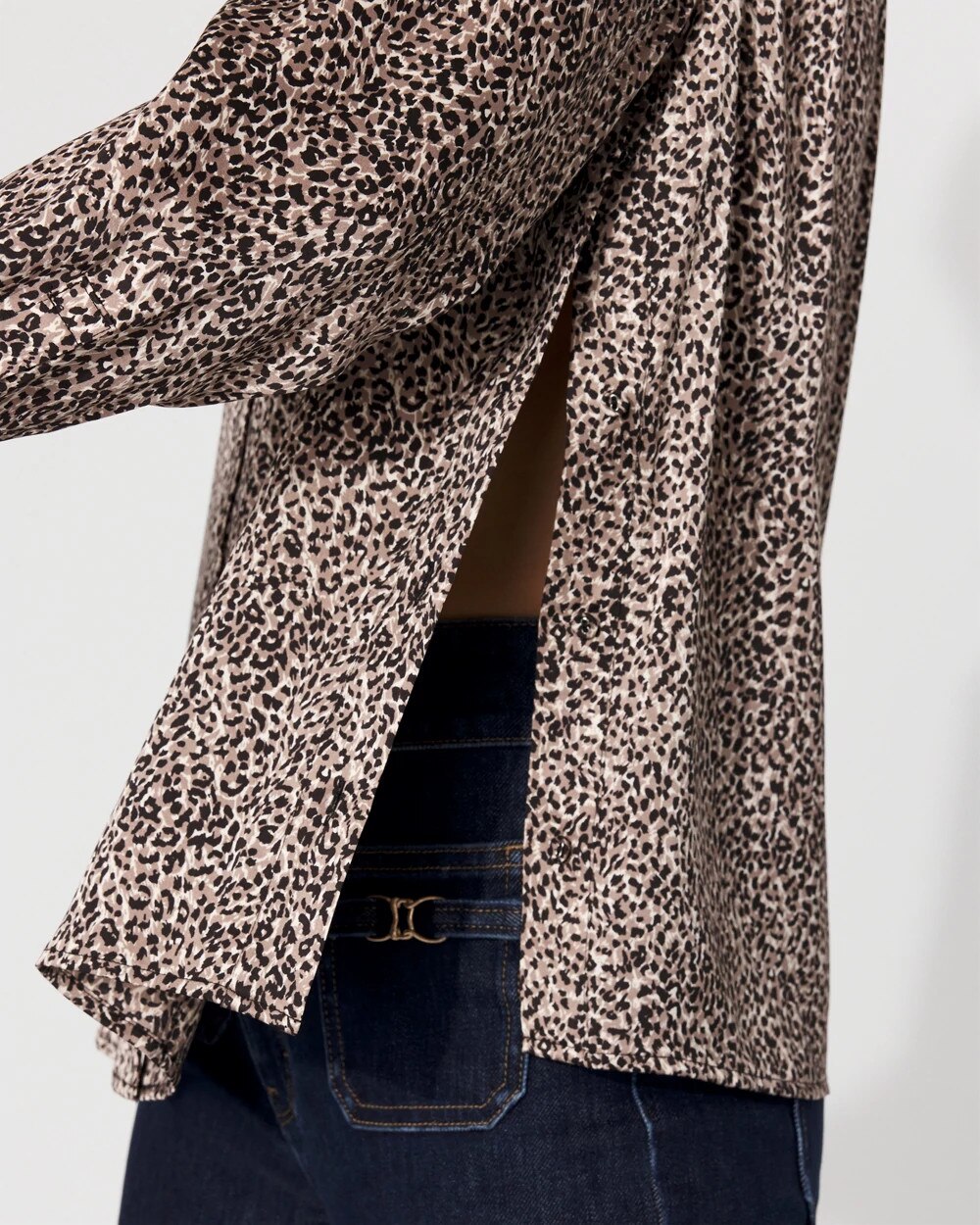 Relaxed Utility Satin Shirt