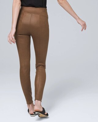 Vegan Suede WHBM Runway Leggings