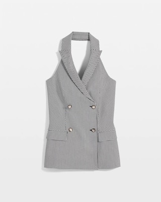 Gingham Halter Vest click to view larger image.