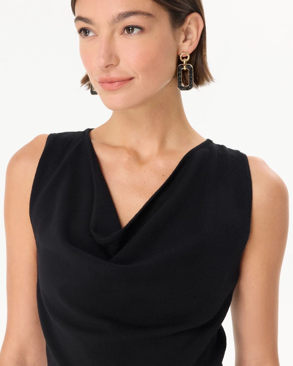 Petite Cowl Neck Jumpsuit click to view larger image.