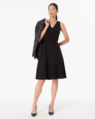 Petite Ponte Sleeveless Dress click to view larger image.