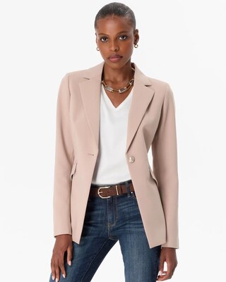 WHBM® Luxe Stretch One-Button Blazer