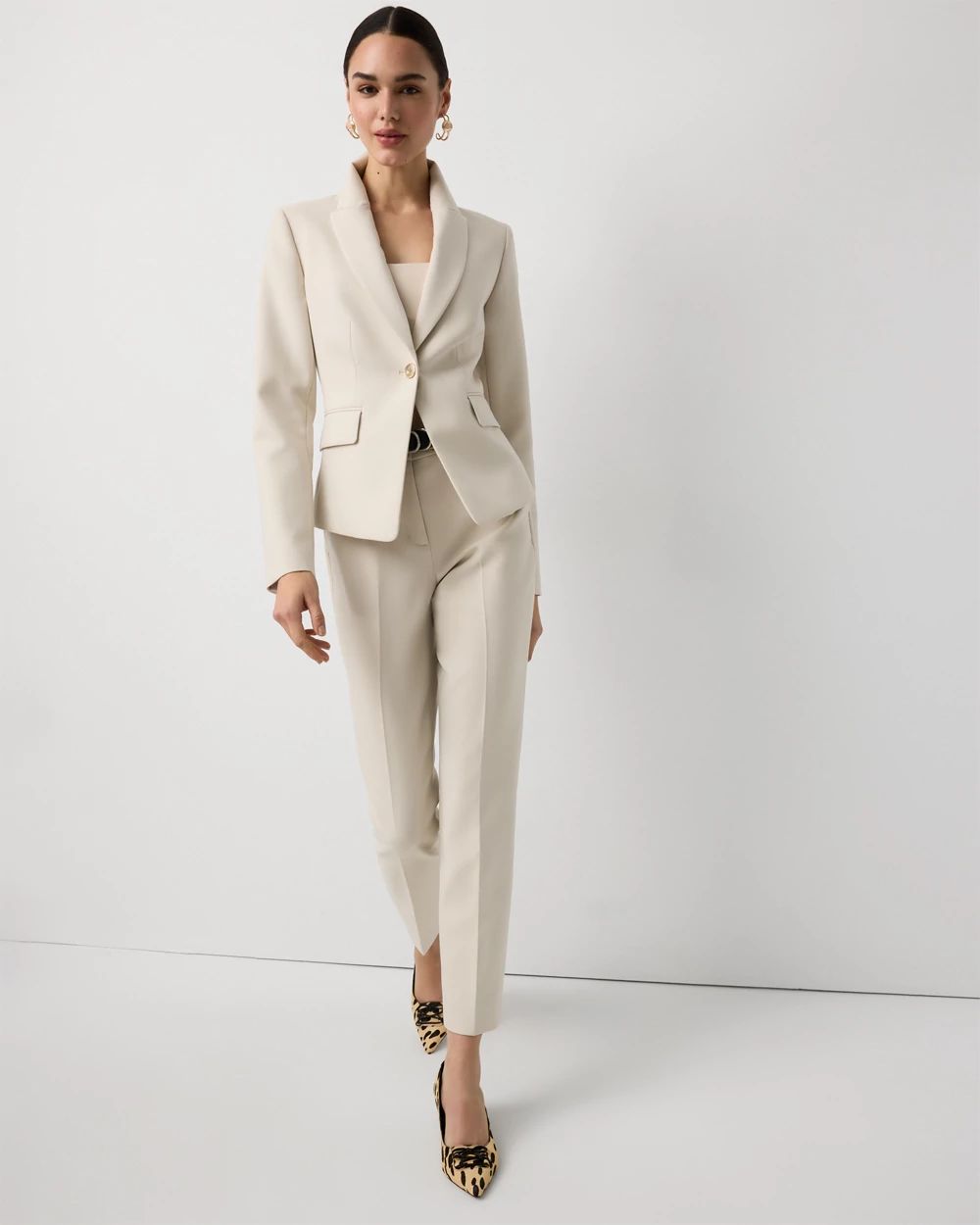 High-Rise Elle Slim Ankle Pant