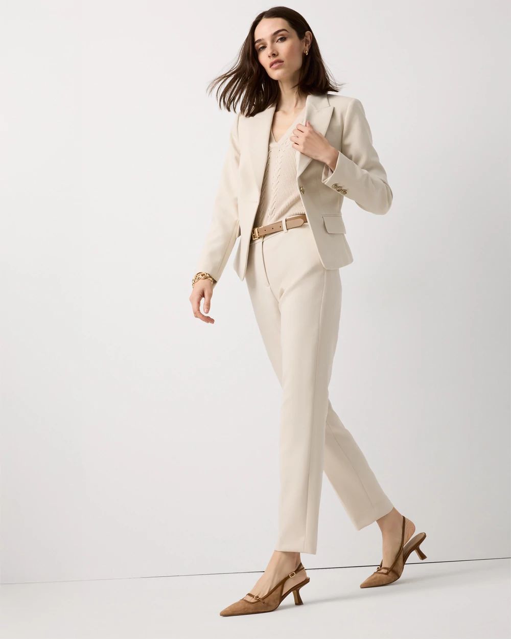 High-Rise Elle Slim Ankle Pant click to view larger image.