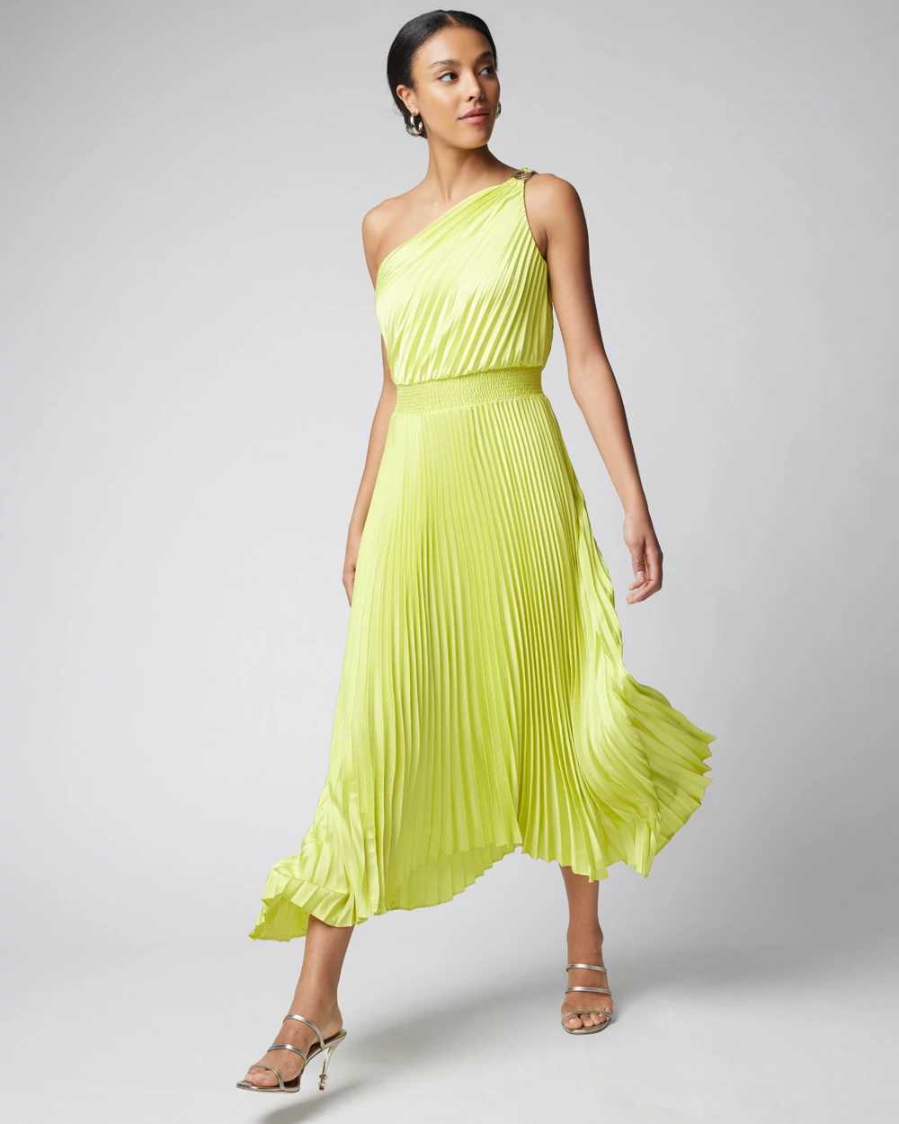 White house black best sale market one shoulder dress