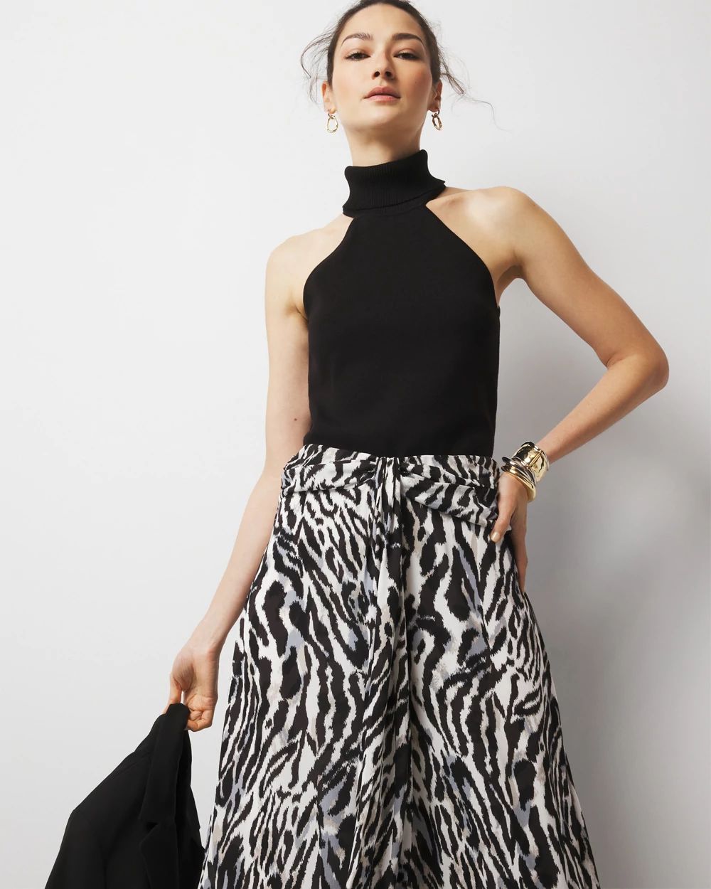 Halter Turtleneck Sweater