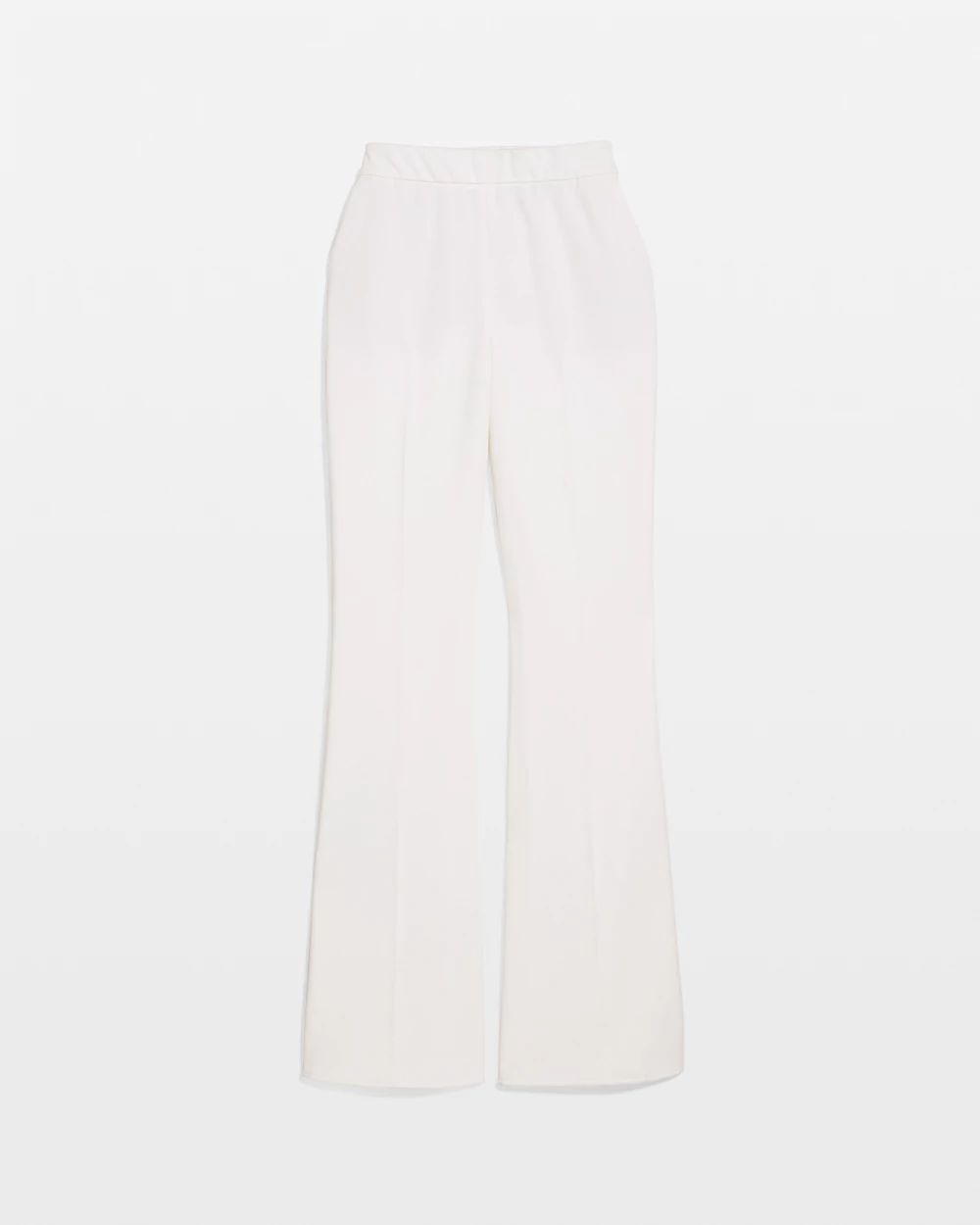 Petite Knit Crepe Pull-On Piper Flare