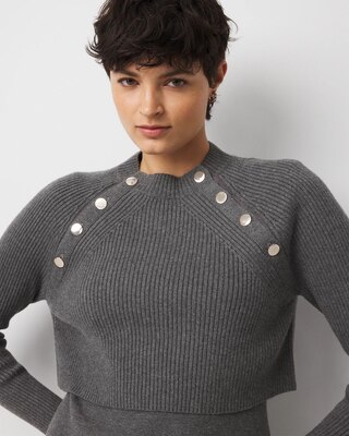 Convertible Sweater Mini Dress click to view larger image.