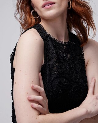 Sleeveless Lace Shell