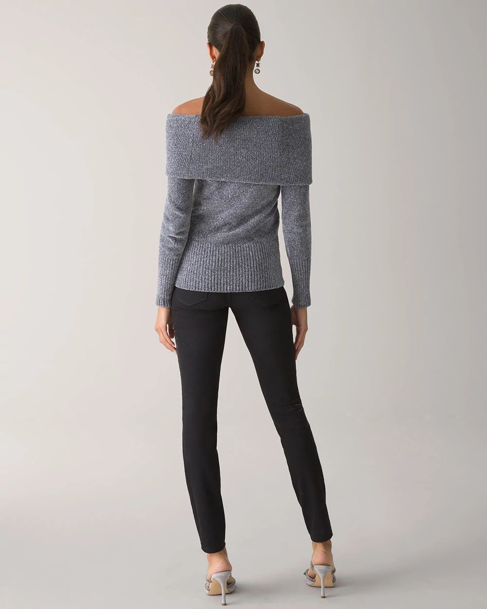Off the Shoulder Chenille Sweater