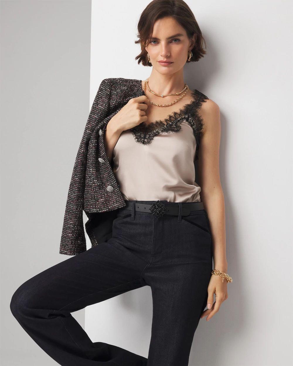 Lace-Trimmed Cami