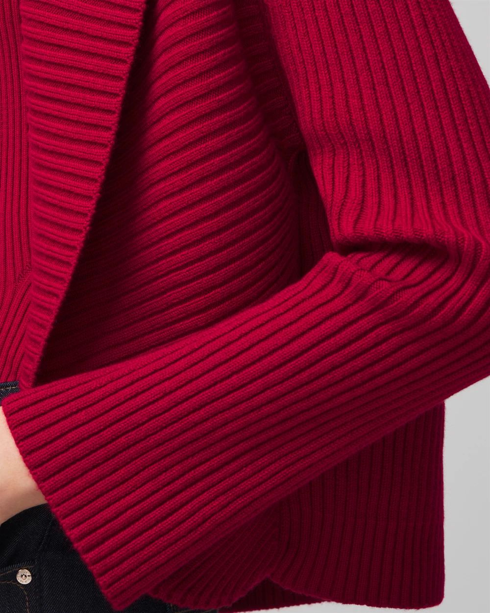 Cashmere Blend Rib Cocoon Sweater