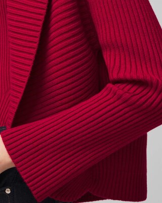 Cashmere Blend Rib Cocoon Sweater