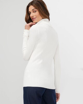 Outlet WHBM Ribbed Turtleneck Pullover Sweater