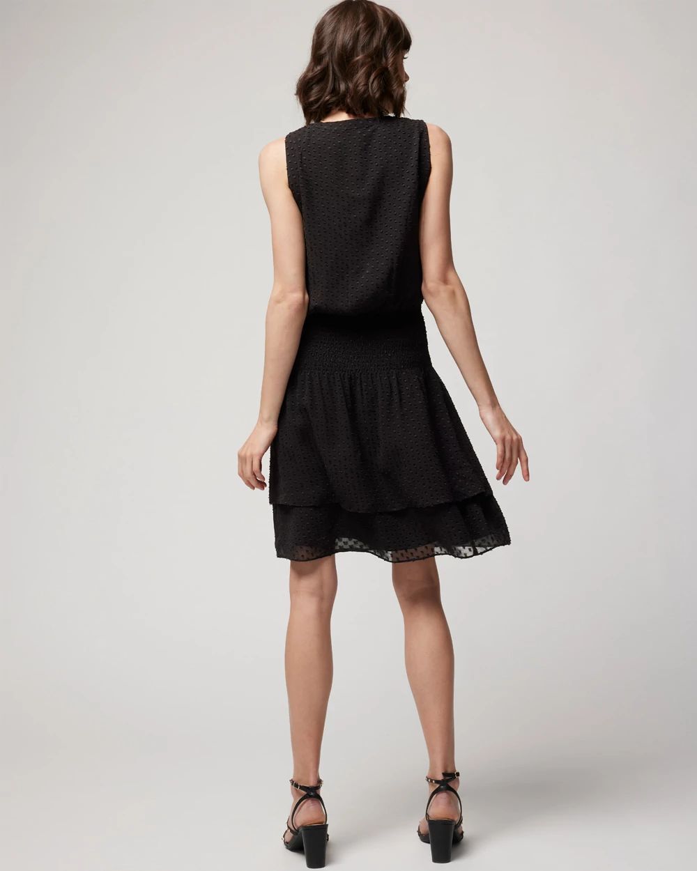 Petite Sleeveless Smocked Dress