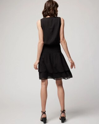 Petite Sleeveless Smocked Dress
