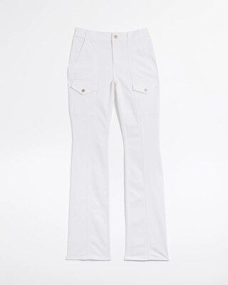 High-Rise Cargo Skinny Flare Jeans click to view larger image.