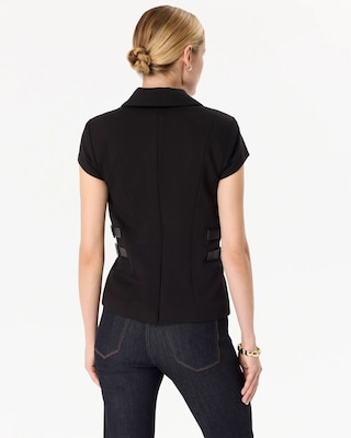 Ponte Short Sleeve Blazer click to view larger image.