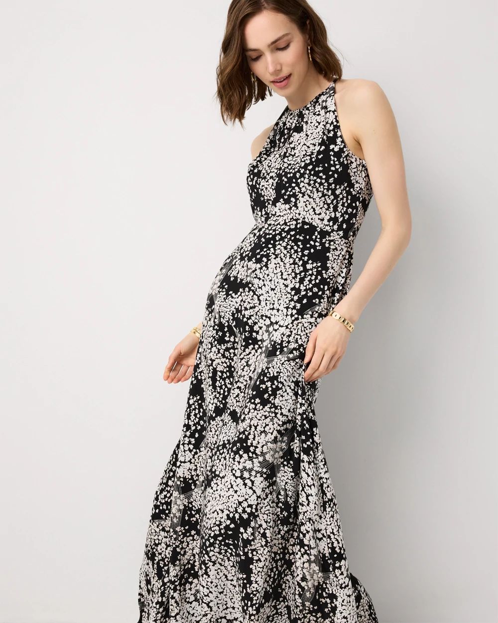 Graphic Floral Maxi Dress