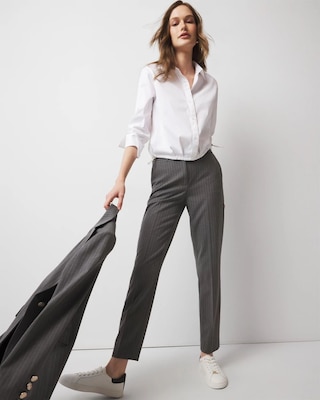 Drawstring Poplin Shirt click to view larger image.