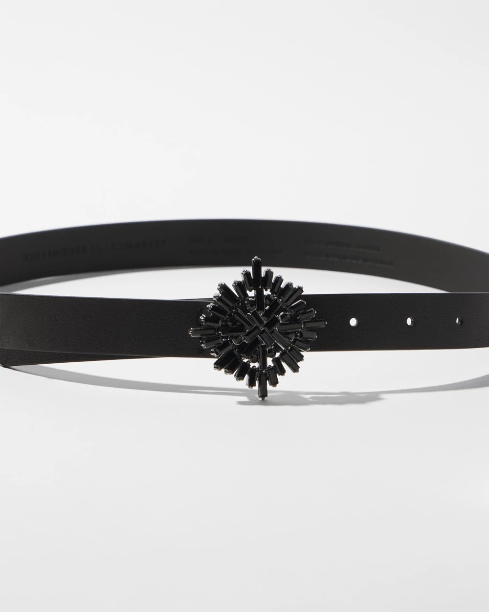 Hematite Starburst Buckle Pant Belt