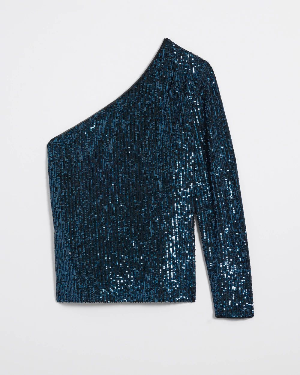 Sequin One Shoulder Top