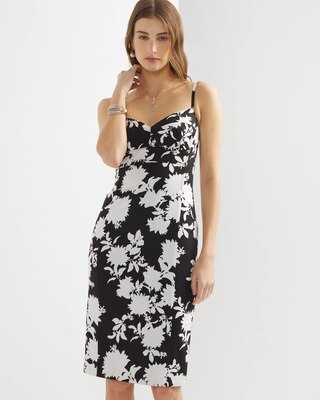 Poplin Bustier Sheath Dress