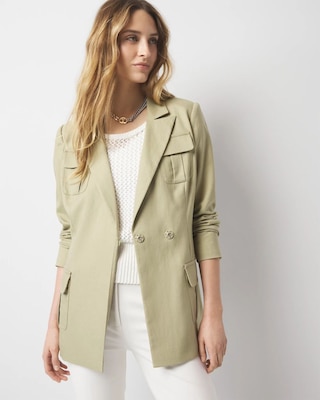 Belted Safari Jacket click to view larger image.
