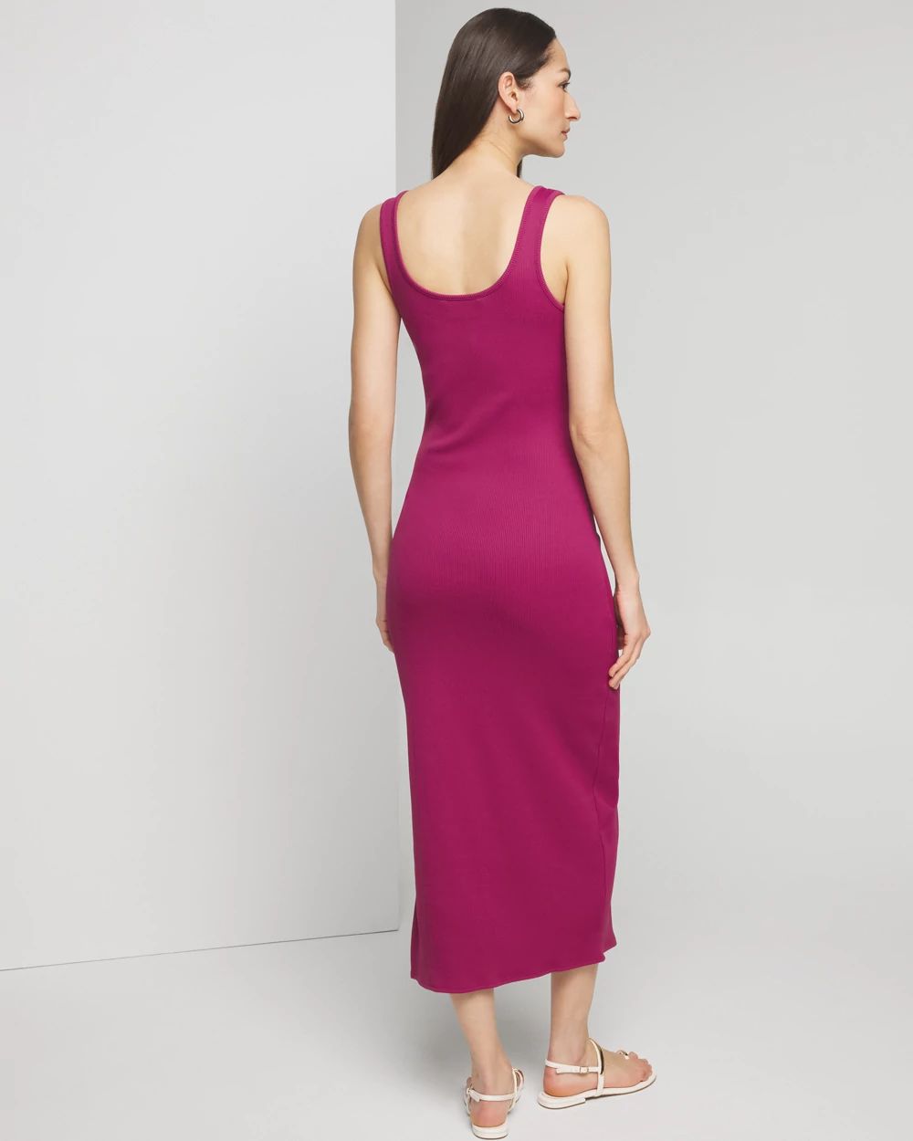 WHBM® FORME Rib Scoopneck Dress click to view larger image.
