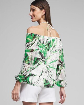 Outlet WHBM Off The Shoulder Halter Blouse